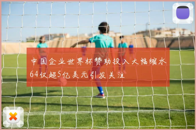 中国企业世界杯赞助投入大幅缩水64仅超5亿美元引发关注